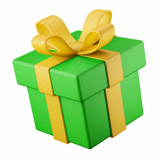 Gift, box, present, package 3D illustration - Download on Iconfinder