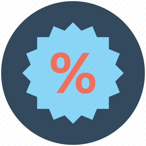 Discount badge, discount offer, discount tag, percentage, promotional offer icon - Download on Iconfinder