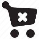 cart, delete, ecommerce, remove, shop, shopping