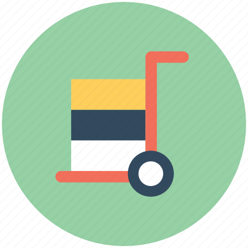 Hand trolley, hand truck, luggage cart, platform truck, trolley icon - Download on Iconfinder