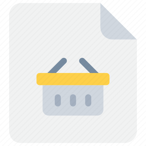 Basket, document, file, plan, shop, shopping icon - Download on Iconfinder