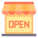 commerce, open, sale, shopping, store