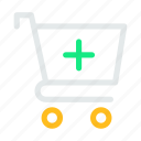 add, bag, cart, hand, shop, shopping