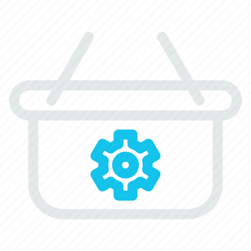 Bag, ecommerce, gear, hand, setting, shop, shopping icon - Download on Iconfinder