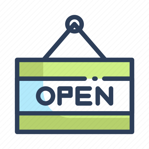 Open, shopping, sign icon - Download on Iconfinder