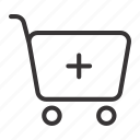 cart, add, shopping, buy