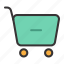 cart, trolley, bag, buy 
