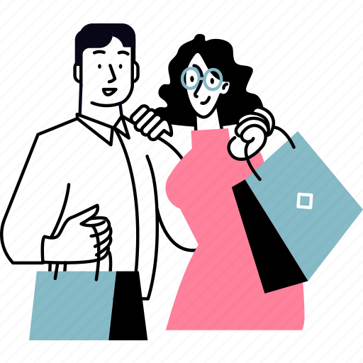 Shopping, commerce, shop, sale, people, buy, purchase illustration - Download on Iconfinder