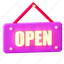 open board, open, hanging-board, shop, open-shop, sign, open-sign, store, signboard 