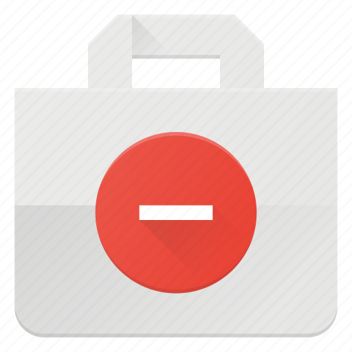 Action, bag, buy, minus, paper, remove, shopping icon - Download on Iconfinder