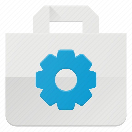 Action, bag, buy, gear, paper, settings, shopping icon - Download on Iconfinder