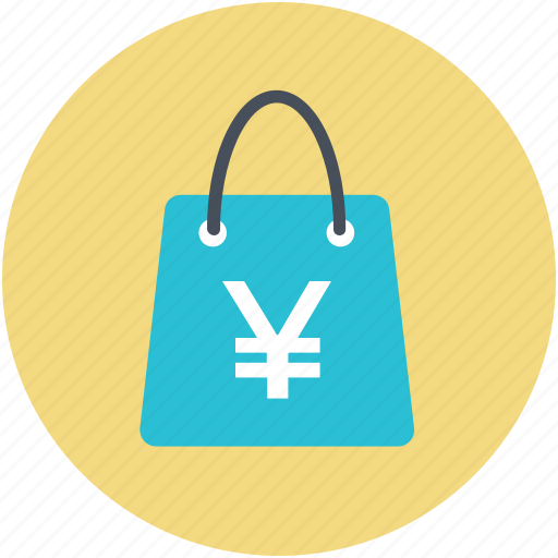 Carryall bag, tote, tote bag, yen sign, yen tote bag icon - Download on Iconfinder