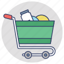 buy online, ecommerce, grocery cart, grocery shopping, shopping trolley