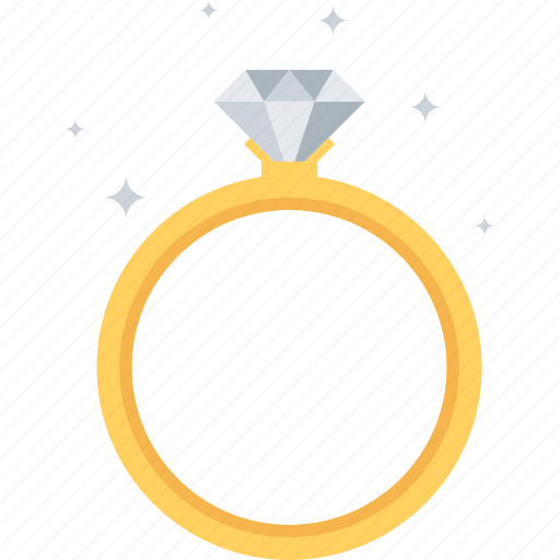 Diamond, gem, gold, jewelry, marriage, ring, wedding icon - Download on Iconfinder