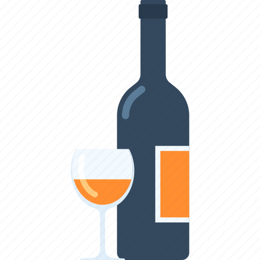 Alcohol, beverage, bottle, drink, glass, restaurant, wine icon - Download on Iconfinder