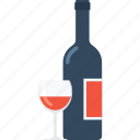 alcohol, beverage, bottle, drink, glass, restaurant, wine