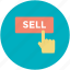 cursor, ecommerce, hand gesture, mouse clicker, sell button 