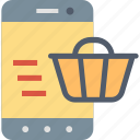 mobile, shopping, buy, cart, device, ecommerce, smartphone