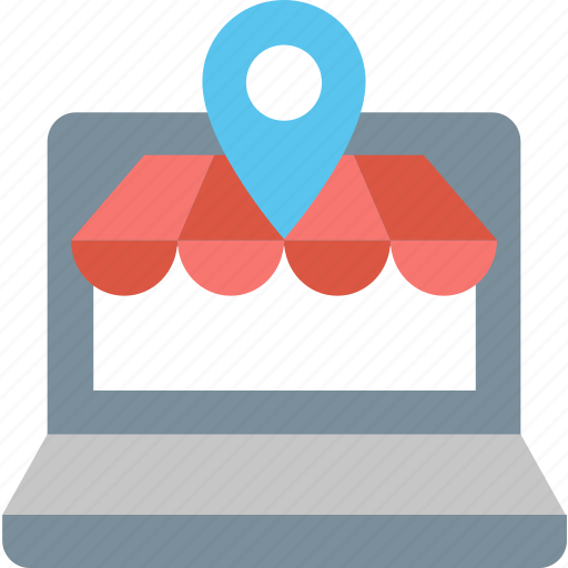 Location, store, address, computer, map, navigation, pin icon - Download on Iconfinder