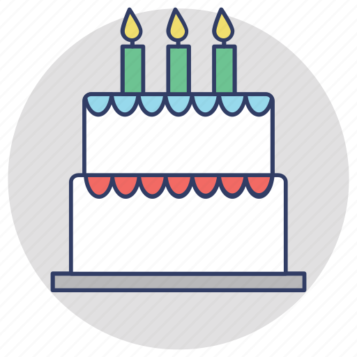 Bakery food, bakery item, birthday cake, cake, party cake icon - Download on Iconfinder
