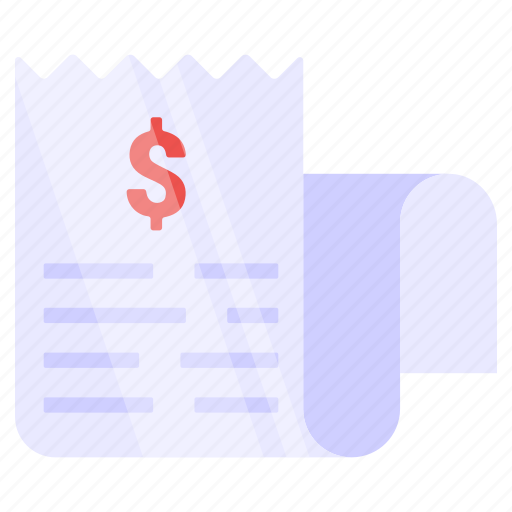 Bill, invoice, receipt, payment slip, commerce icon - Download on Iconfinder