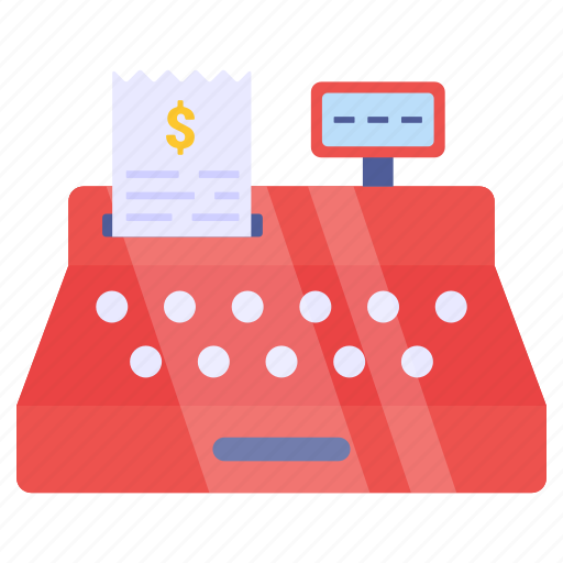 Cash register, point of sale, billing machine, cash till, ecommerce icon - Download on Iconfinder