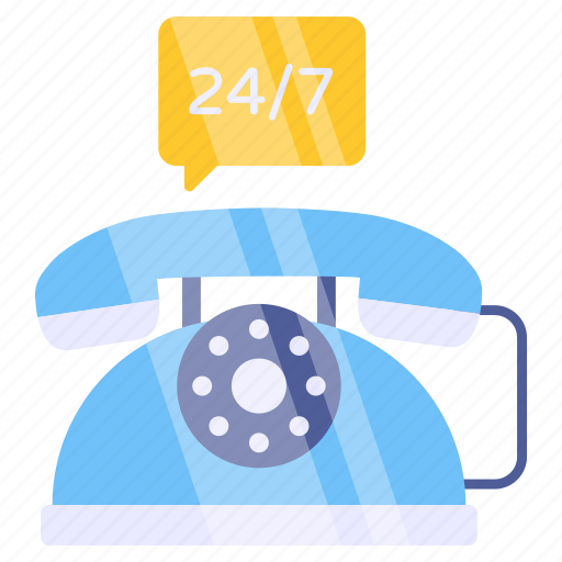 Customer service, customer support, helpline, hotline, 24/7hr service icon - Download on Iconfinder