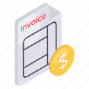 shopping bill, invoice, receipt, payment slip, commerce