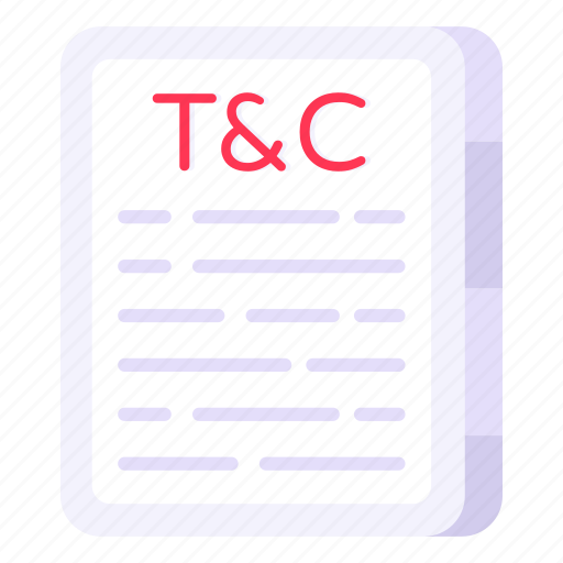 Policy paper, terms and conditions, t and c, file, document icon - Download on Iconfinder