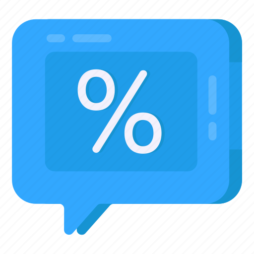 Discount chat, discount message, discount communication, conversation, text icon - Download on Iconfinder