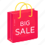 shopping bag, tote, big sale, commerce, shopping sale 
