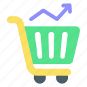 cart growth, ecommerce, commerce, growth, shopping trolley
