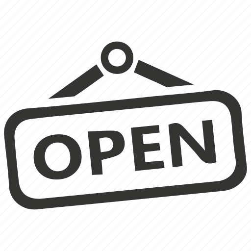 Business, door, market, open, open shop, sign, store icon - Download on Iconfinder