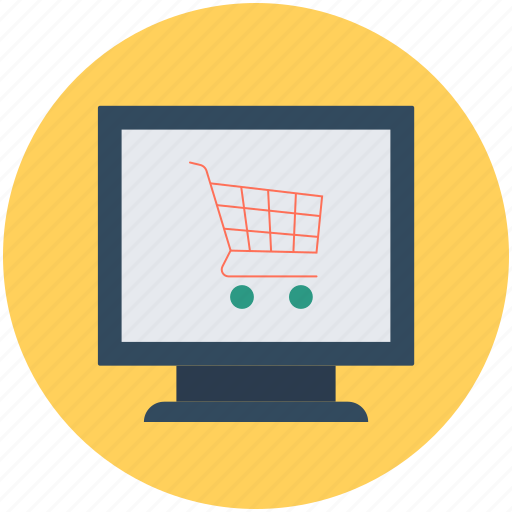 E commerce, monitor, online shop, online shopping, shopping cart icon - Download on Iconfinder