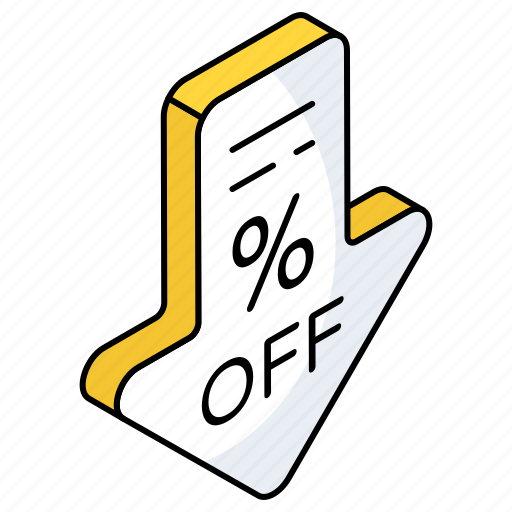 Shopping sale, shopping discount, downward arrow, arrowhead, commerce icon - Download on Iconfinder