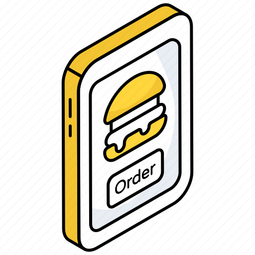 Mobile food order, food app, mobile app, online food order, smartphone app icon - Download on Iconfinder