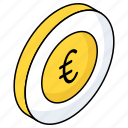 euro coin, digital currency, money, cash, finance