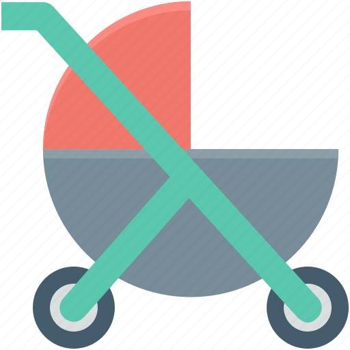Baby carriage, baby cart, pram, pushchair, stroller icon - Download on Iconfinder