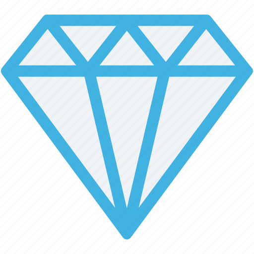 Diamond, gem, gemstone, jewel, precious stone icon - Download on Iconfinder