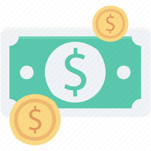 Banknote, cash, coins, dollar coins, paper money icon - Download on Iconfinder
