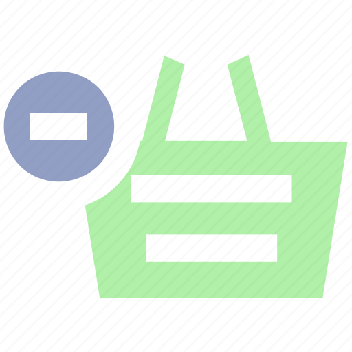 Basket, clothes basket, ecommerce, minus, remove, shopping, shopping basket icon - Download on Iconfinder