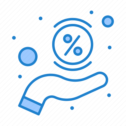 Discount, hand, offer, percentage icon - Download on Iconfinder