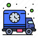 delivery, schedule, time, truck
