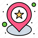 geo, location, pin, star