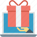 free gift, gift hamper, laptop, online gift, present 