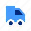 car, delivery truck, truck, van, commercial vehicle 