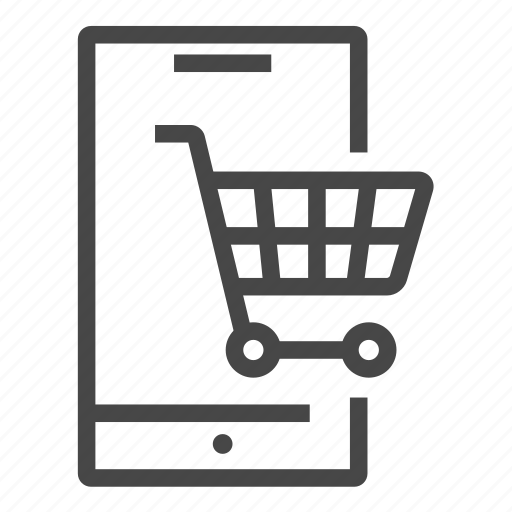 Cart, mobile phone, online shopping, phone, shopping, smartphone icon - Download on Iconfinder