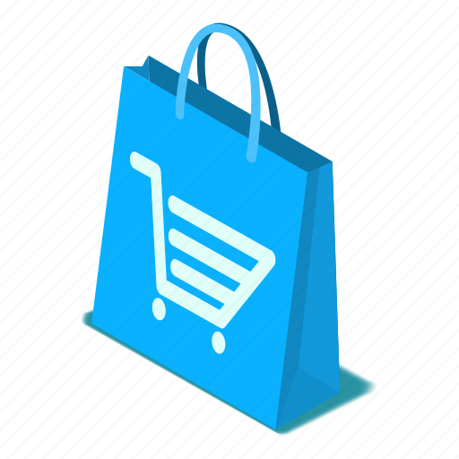Bag, d444, illustration, isometric, shopping, vector icon - Download on Iconfinder