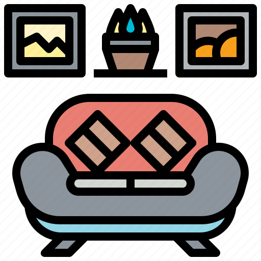 Living room, comfortable, living, room, seat, sofa icon - Download on Iconfinder