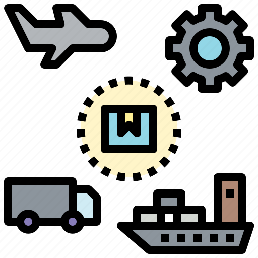Transportation, delivery, truck, airplane, ship icon - Download on Iconfinder